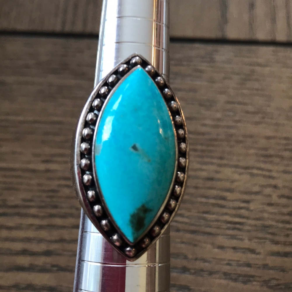 SS & Turquoise Ring